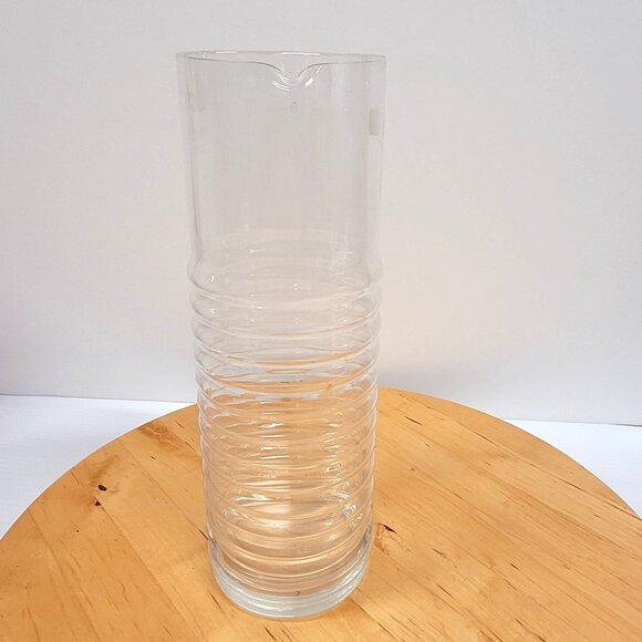 Schott Zwiesel Circolo Pitcher Decanter Germany Ribbed Clear Glass 10 1/4'' - Picture 3 of 6